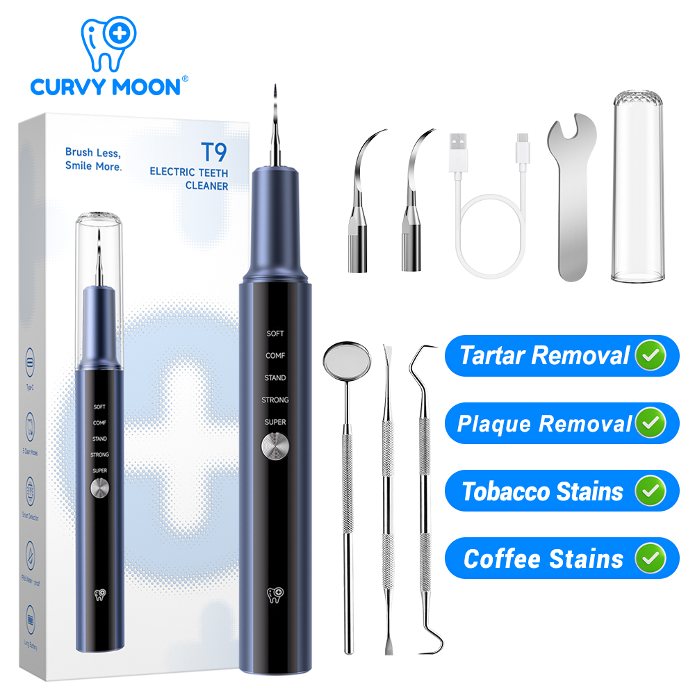 Teeth Whitening Mouthwash - Pulitore Dentale Elettrico a Ultrasuoni, Rimuovi