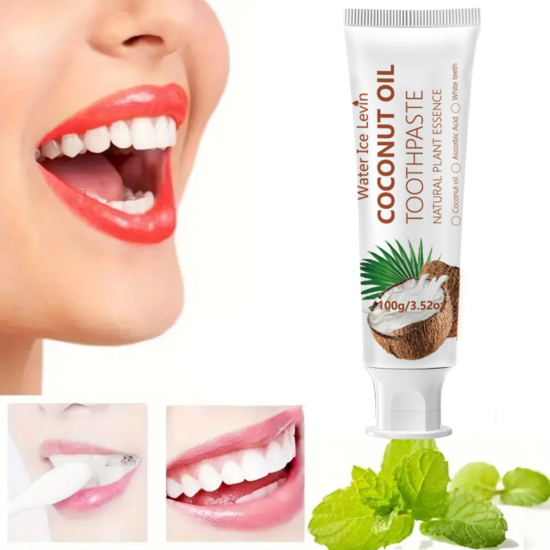 Teeth Whitening Mouthwash - Dentifricio all'Olio di Cocco 100g Essenza